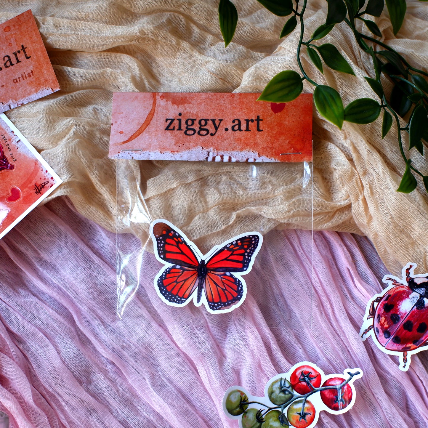 "Notice" Butterfly Sticker