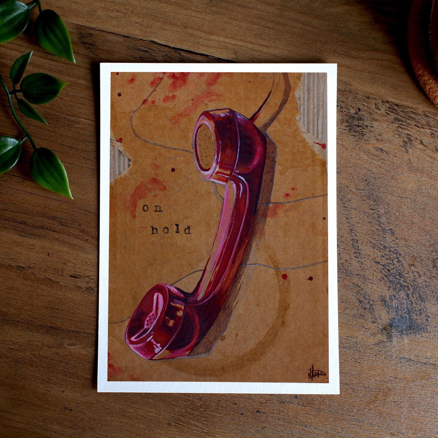 "On Hold" Print
