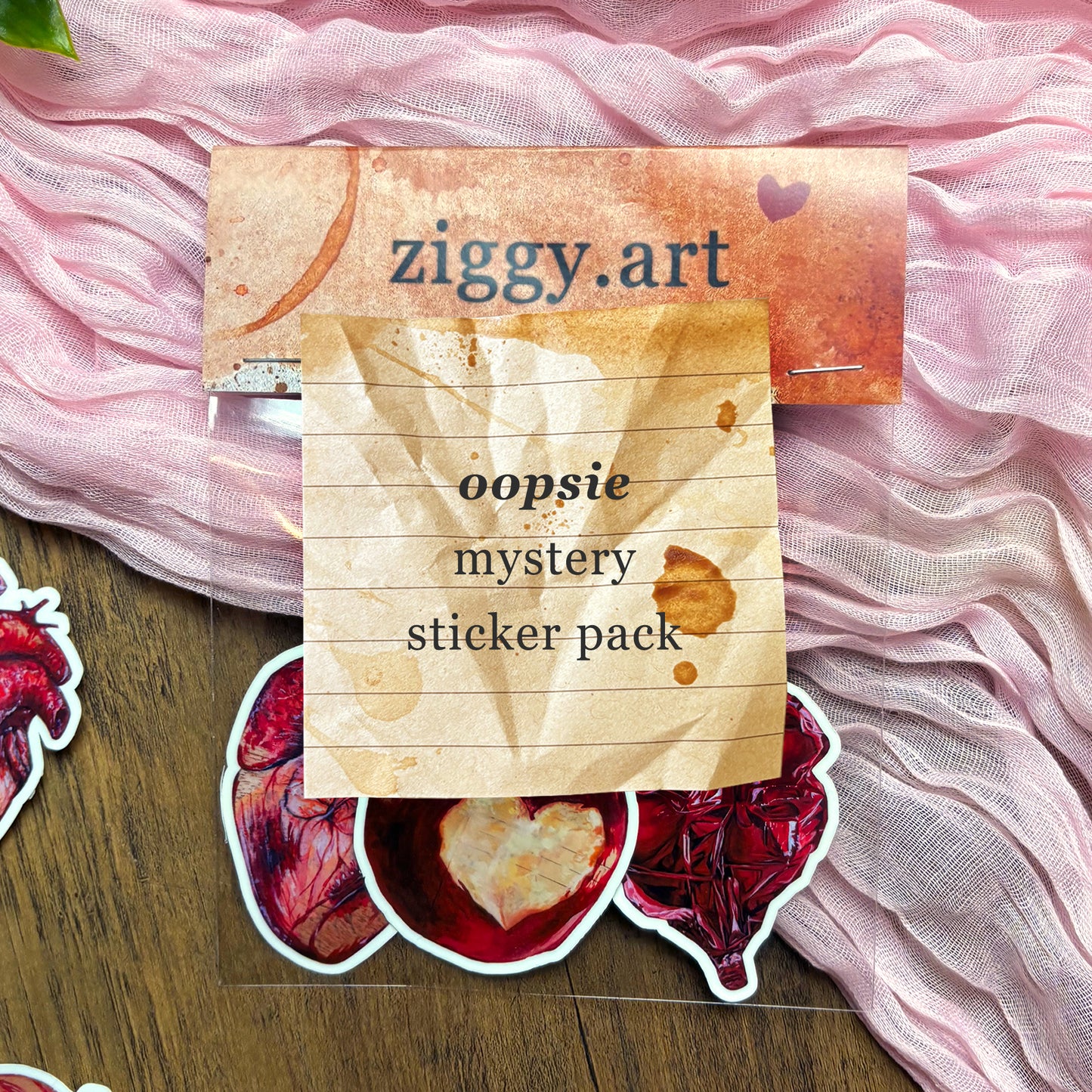 Oopsie Mystery Sticker Pack 3 imperfect Vinyl Art Stickers